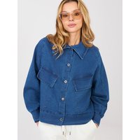 Denim jacket model 223953 Rue Paris - ONE-SIZE-FITS-ALL - Blue
