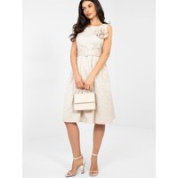 Cocktail dress model 224447 Rue Paris - ONE-SIZE-FITS-ALL - Beige