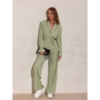 Women trousers model 224814 Roco Fashion - 38 - Green