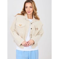 Corduroy jacket model 224979 Rue Paris - ONE-SIZE-FITS-ALL - Beige