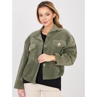 Corduroy jacket model 224986 Rue Paris - ONE-SIZE-FITS-ALL - Green