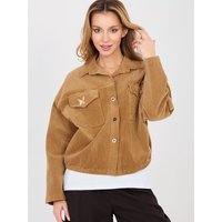 Corduroy jacket model 224987 Rue Paris - ONE-SIZE-FITS-ALL - Brown
