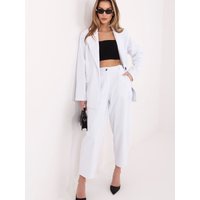 corduroy trousers model 224997 Rue Paris - ONE-SIZE-FITS-ALL - White
