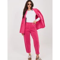 corduroy trousers model 225087 Rue Paris - ONE-SIZE-FITS-ALL - Pink