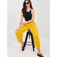 corduroy trousers model 225096 Rue Paris - ONE-SIZE-FITS-ALL - Yellow