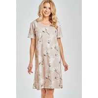Nightshirt model 225161 Taro - M - Beige