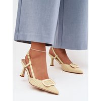 Heel sandals model 225206 Step in style - 38 - Yellow