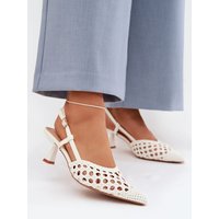 Heel sandals model 225223 Step in style - 38 - White