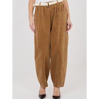 corduroy trousers model 225424 Rue Paris - ONE-SIZE-FITS-ALL - Brown