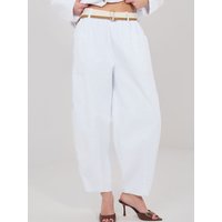 corduroy trousers model 225425 Rue Paris - ONE-SIZE-FITS-ALL - White