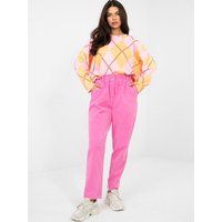 corduroy trousers model 225522 Italy Moda - ONE-SIZE-FITS-ALL - Pink