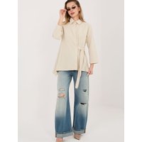 Long sleeve shirt model 225891 Rue Paris - ONE-SIZE-FITS-ALL - Beige