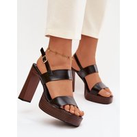 Heel sandals model 226116 Step in style - 41 - Black