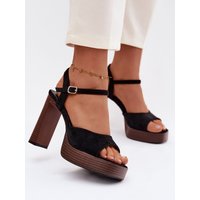 Heel sandals model 226118 Step in style - 40 - Black