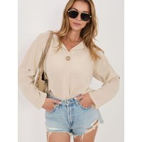 Blouse model 226446 Italy Moda - ONE-SIZE-FITS-ALL - Beige