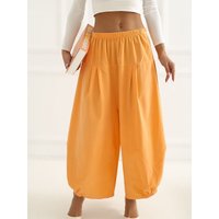 corduroy trousers model 226454 Italy Moda - ONE-SIZE-FITS-ALL - Orange