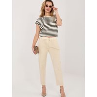 corduroy trousers model 226478 Italy Moda - ONE-SIZE-FITS-ALL - Beige