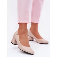 Block heel pumps model 226543 Step in style - 41 - Beige