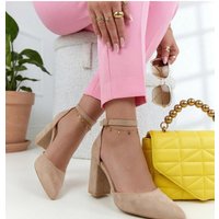 Block heel pumps model 226565 Solea - 39 - Beige