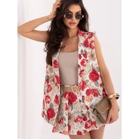 Gilet model 226641 Italy Moda - ONE-SIZE-FITS-ALL - Red