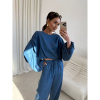 Blouse model 226673 Roco Fashion - L/XL - Blue