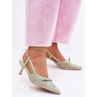 Heel sandals model 226923 Step in style - 39 - Green
