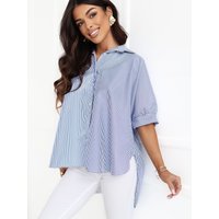 Short sleeve shirt model 226995 Rue Paris - ONE-SIZE-FITS-ALL - Navy blue