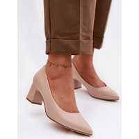 Block heel pumps model 227160 Step in style - 38 - Beige