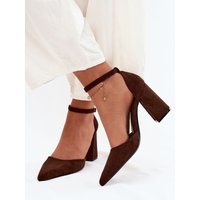 Block heel pumps model 227162 Step in style - 38 - Brown