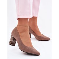 Block heel pumps model 227175 Step in style - 40 - Brown