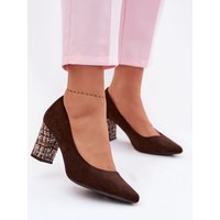 Block heel pumps model 227176 Step in style - 38 - Brown