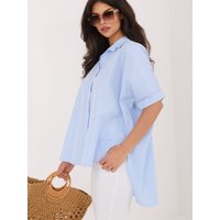Short sleeve shirt model 227655 Rue Paris - ONE-SIZE-FITS-ALL - Blue