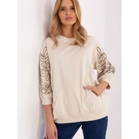 Sweatshirt model 227686 Rue Paris - ONE-SIZE-FITS-ALL - Beige