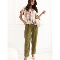 corduroy trousers model 227687 Rue Paris - S/M - Green