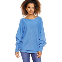 Bat style blouse model 94499 PeeKaBoo - ONE-SIZE-FITS-ALL - Blue