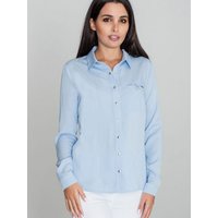Long sleeve shirt model 111030 Figl - M - Blue