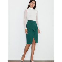 Classic skirt model 111097 Figl - S - Green