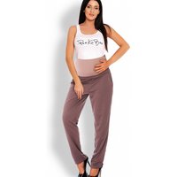 Maternity pants model 126080 PeeKaBoo - S/M - Beige