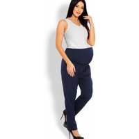Maternity pants model 126081 PeeKaBoo - S/M - Navy blue
