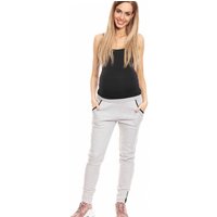 Maternity pants model 133340 PeeKaBoo - S/M - Grey