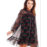 Cocktail dress model 139517 awama - S/M - Black