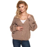 Cardigan model 156913 PeeKaBoo - ONE-SIZE-FITS-ALL - Beige