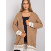Cardigan model 159722 Och Bella - ONE-SIZE-FITS-ALL - Brown