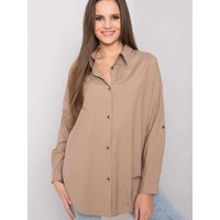 Long sleeve shirt model 161931 Ex Moda - ONE-SIZE-FITS-ALL - Beige