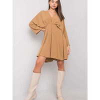Daydress model 164969 Italy Moda - ONE-SIZE-FITS-ALL - Beige