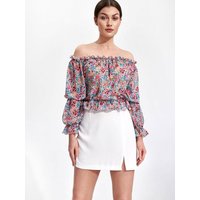 Short skirt model 167221 Figl - M - Beige