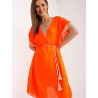 Daydress model 167576 Italy Moda - ONE-SIZE-FITS-ALL - Orange