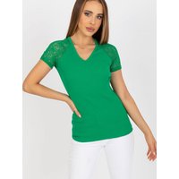 Blouse model 168304 Rue Paris - S - Green