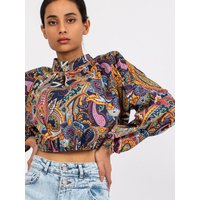 Blouse model 168825 Italy Moda - ONE-SIZE-FITS-ALL - Navy blue