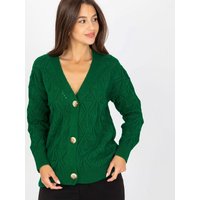 Cardigan model 170539 Rue Paris - ONE-SIZE-FITS-ALL - Green
